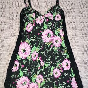 Dolce & Gabbana Underwear Black and Pink Floral Lingerie